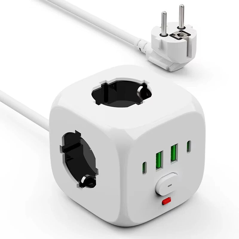 C13 Power Strip Wall Socket Extender with 2 Meter