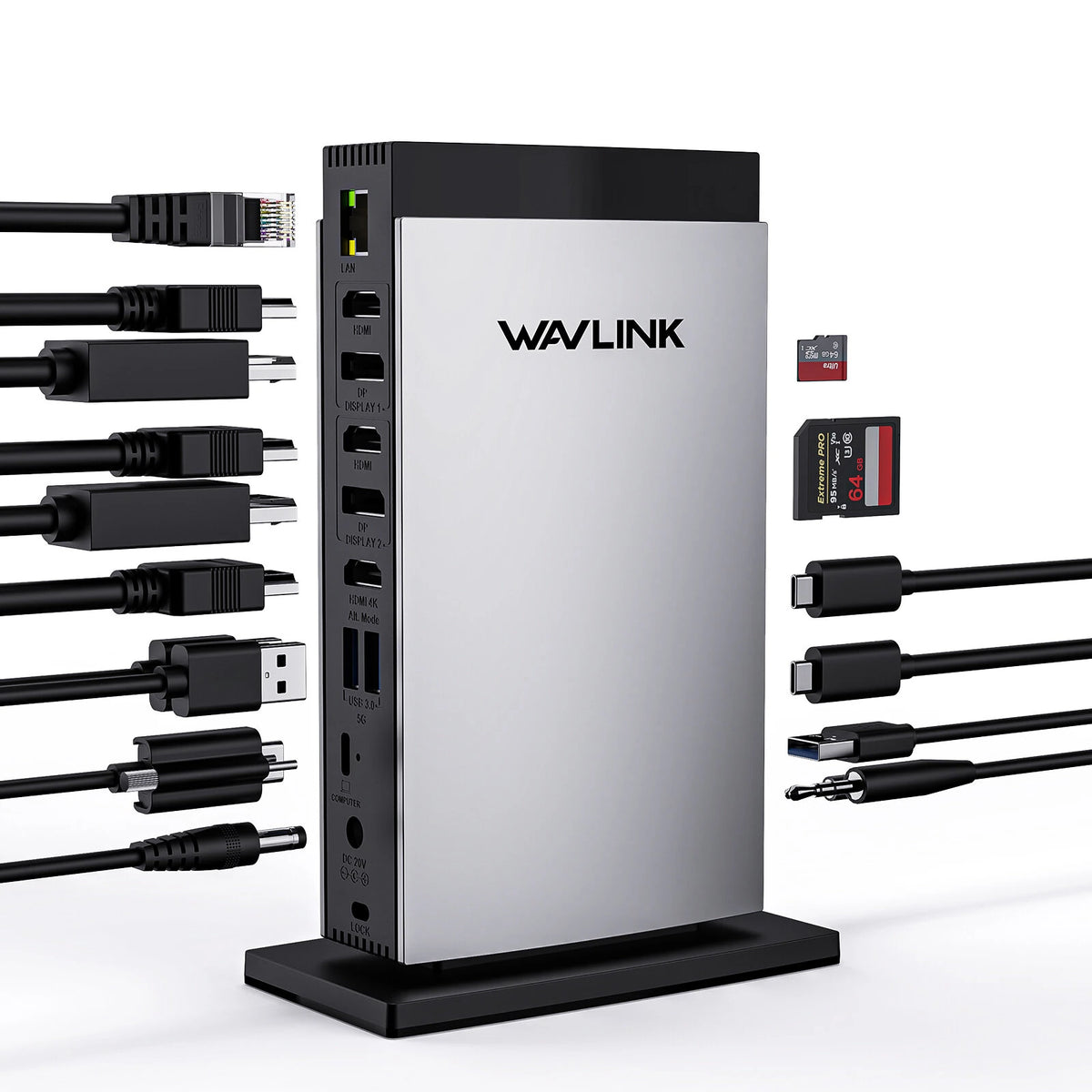 WAVLINK 15 in 1 USB-C DiskplayLink Docking Station Main image